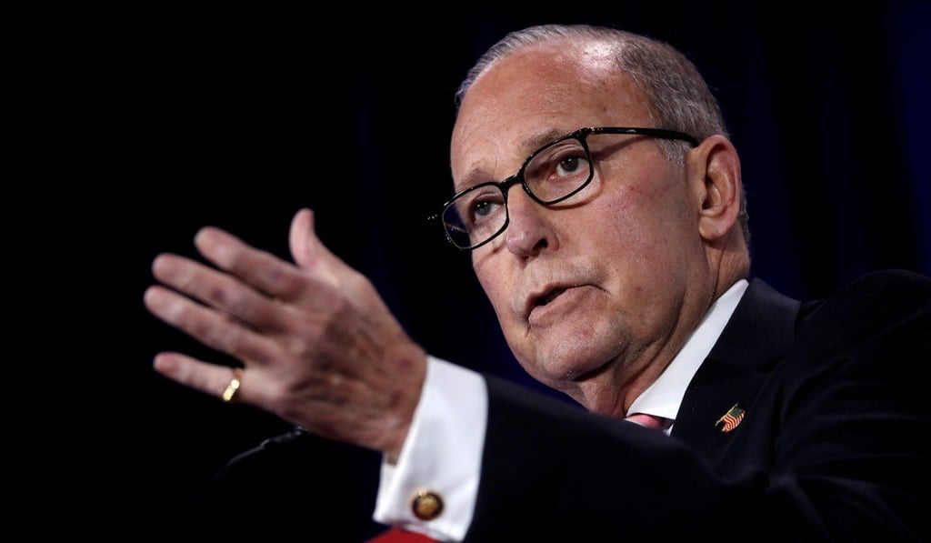 White House economic adviser Larry Kudlow speaks at an investment summit in Washington in June. Photo: Reuters White House economic adviser Larry Kudlow speaks at an investment summit in Washington in June. Photo: Reuters