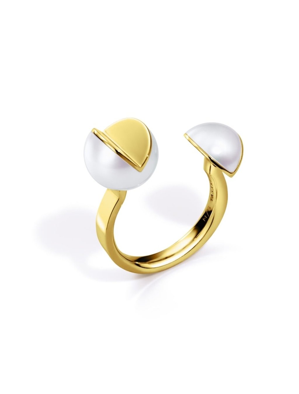 Melanie Georgacopoulos for Tasaki pearl wedge ring