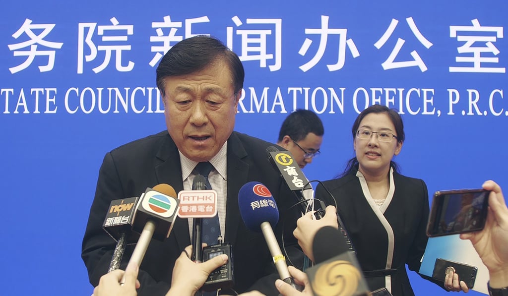 Yu Kangzhen, China’s agriculture vice-minister, says 1.16 million pigs have been killed by African swine fever since August. Photo: AP