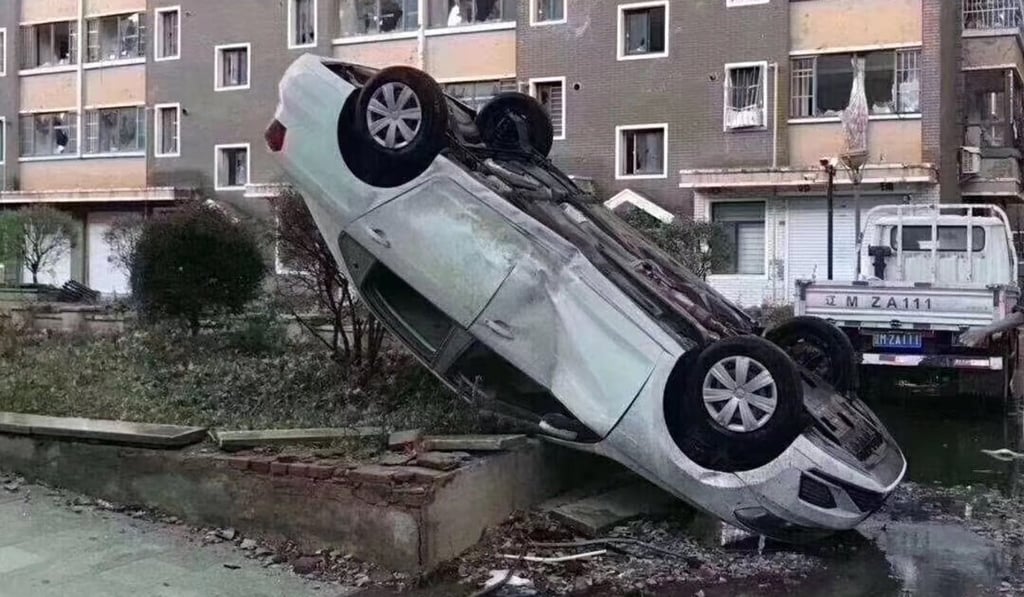 Kaiyuan in Liaoning province is counting the toll of destruction from a deadly tornado on Wednesday. Photo: Weibo