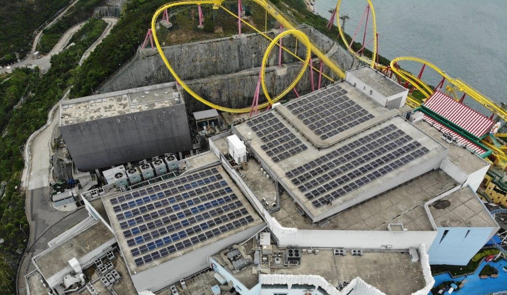 Ocean Park is now planning for the second phase of its solar power system development. Photo: Handout