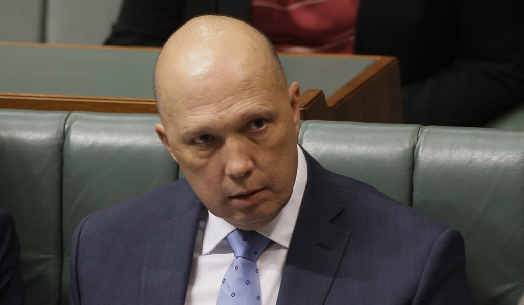 Australian Home Affairs Minister Peter Dutton. Photo: AP Australian Home Affairs Minister Peter Dutton. Photo: AP