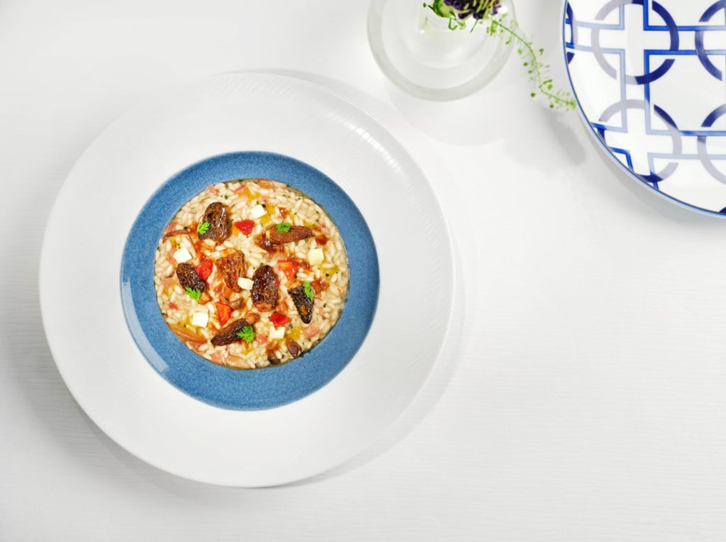 Chef Angelo’s famous risotto acquerello with seasonal morel and mixed mushrooms. Chef Angelo’s famous risotto acquerello with seasonal morel and mixed mushrooms.