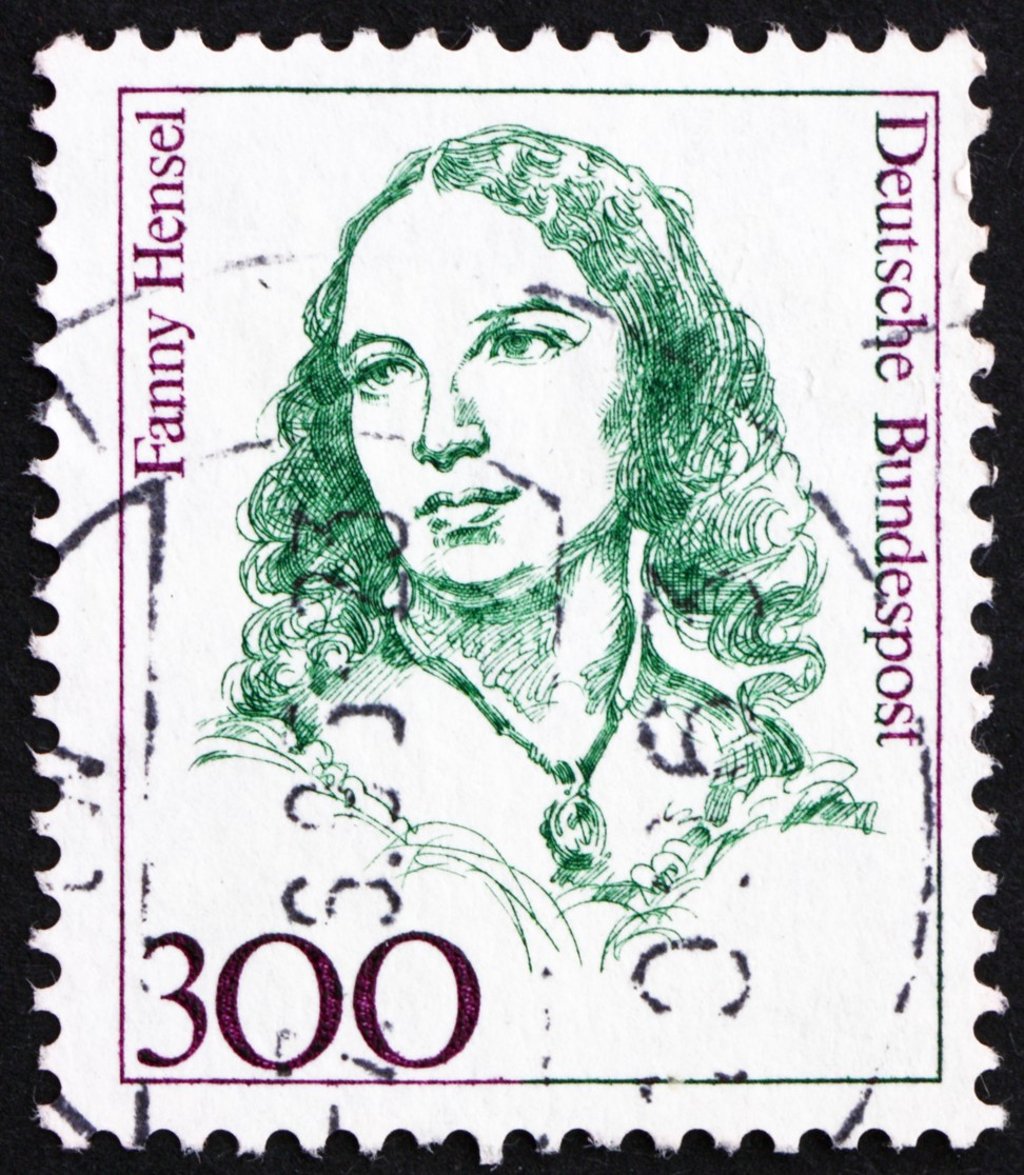 A German stamp dedicated to Fanny Hensel (née Fanny Mendelssohn) in 1989. Photo: Shutterstock