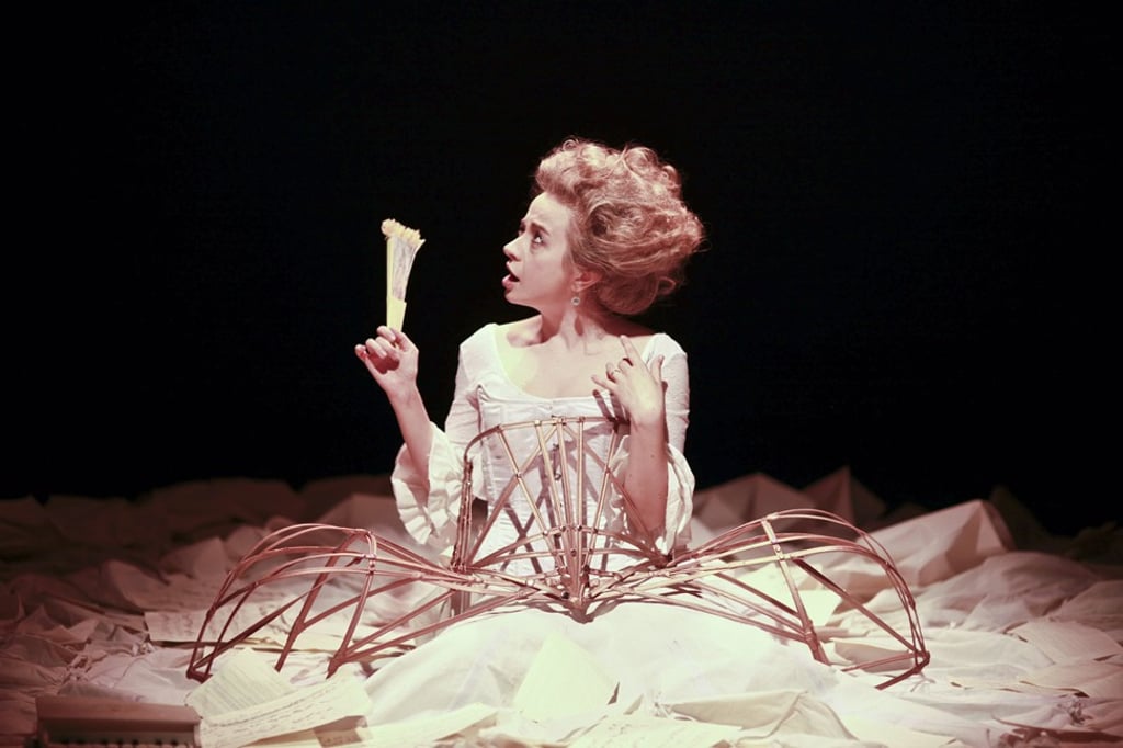 Award-winning actress and playwright Sylvia Milo as Maria Anna Mozart in the off-Broadway production, ‘The Other Mozart’.