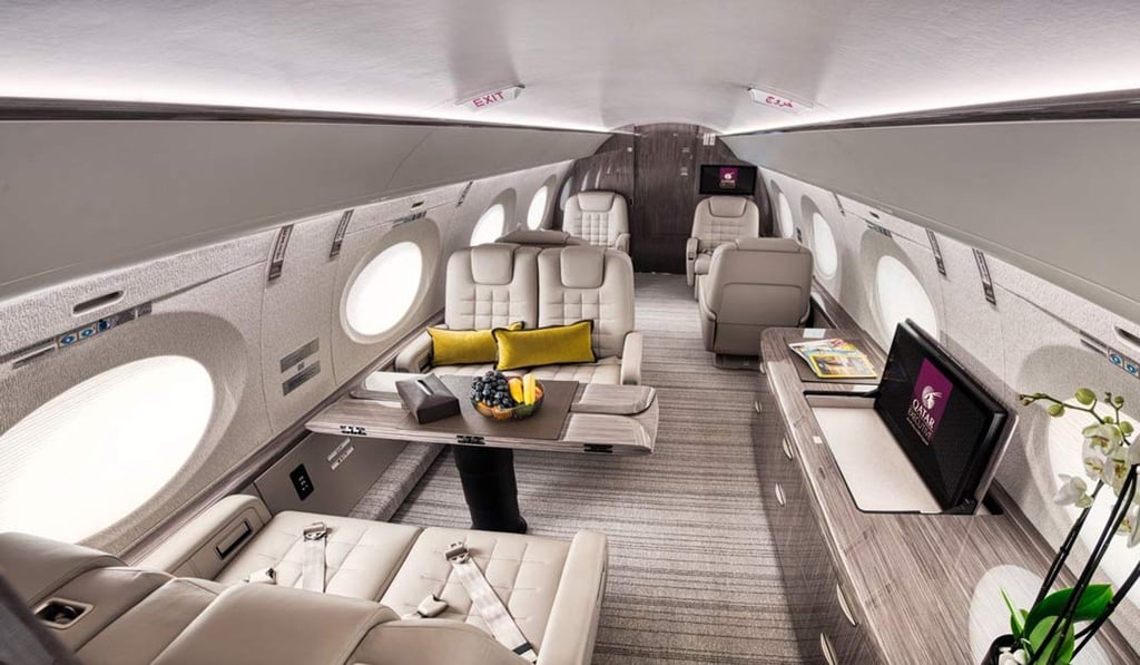 Luxury and comfort are hallmarks of the service on Qatar Executive’s charter jets.