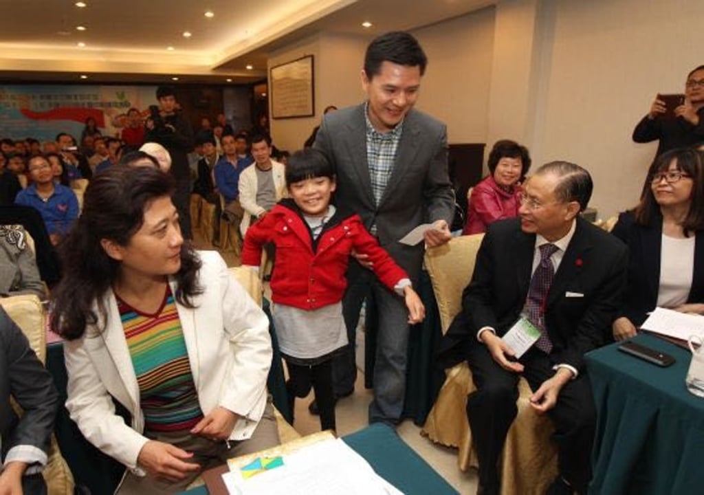Gu Ruofei, age 13, attending the opening ceremony of an advocacy and support centre started by her mother in Beijing to raise awareness of rare diseases. Gu suffers from a form of mucopolysaccharidosis (MPS) manifested as Morquio syndrome, caused by the absence of an enzyme. Photo: SCMP/Handout