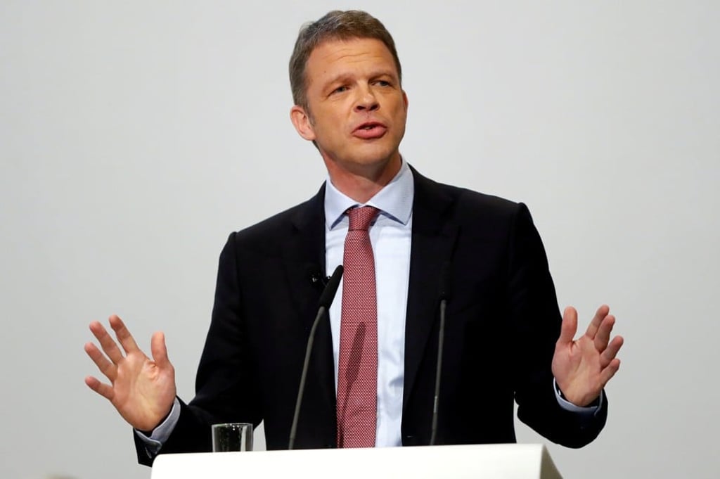 Christian Sewing, CEO of Deutsche Bank, on Sunday unveiled the biggest overhaul of the German bank in decades. Photo: Reuters