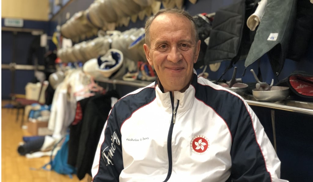 Hong Kong épée coach Octavian Zidaru. Photo: Chan Kin-wa Hong Kong épée coach Octavian Zidaru. Photo: Chan Kin-wa