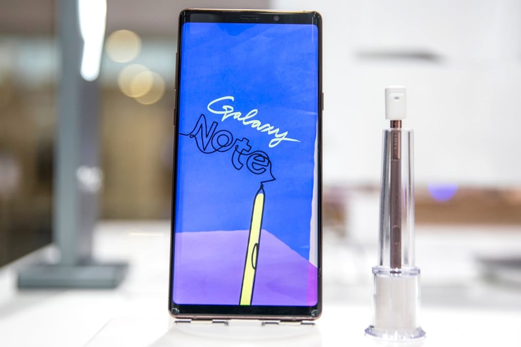 Samsung is expected to unveil its new version of its popular Galaxy Note 9 smartphone in August or September. Photo: Bloomberg