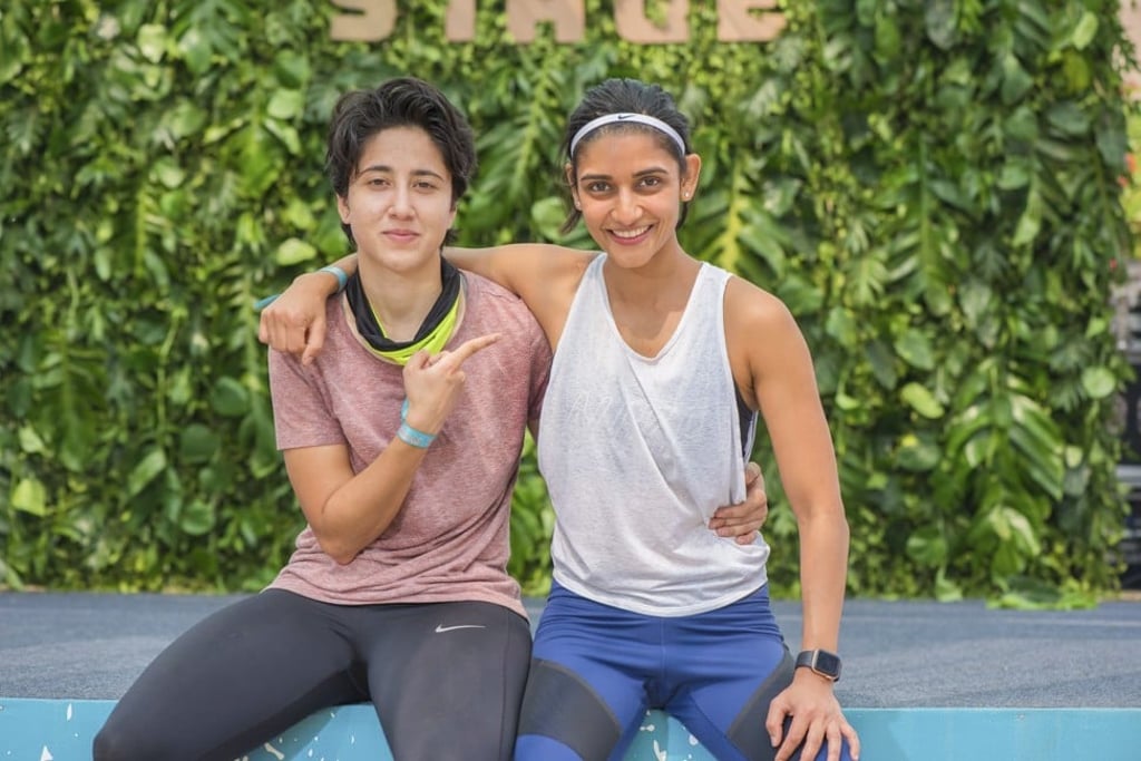 Coach Tanvie Hans (left) and personal trainer Swetha Subbiah.