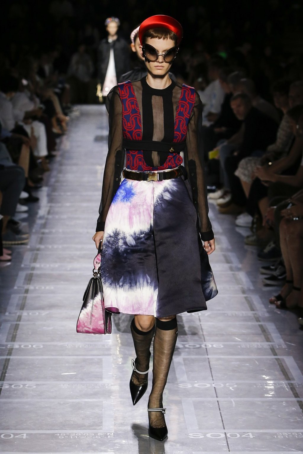 A tie-dye look from Prada’s spring/summer 2019 collection.