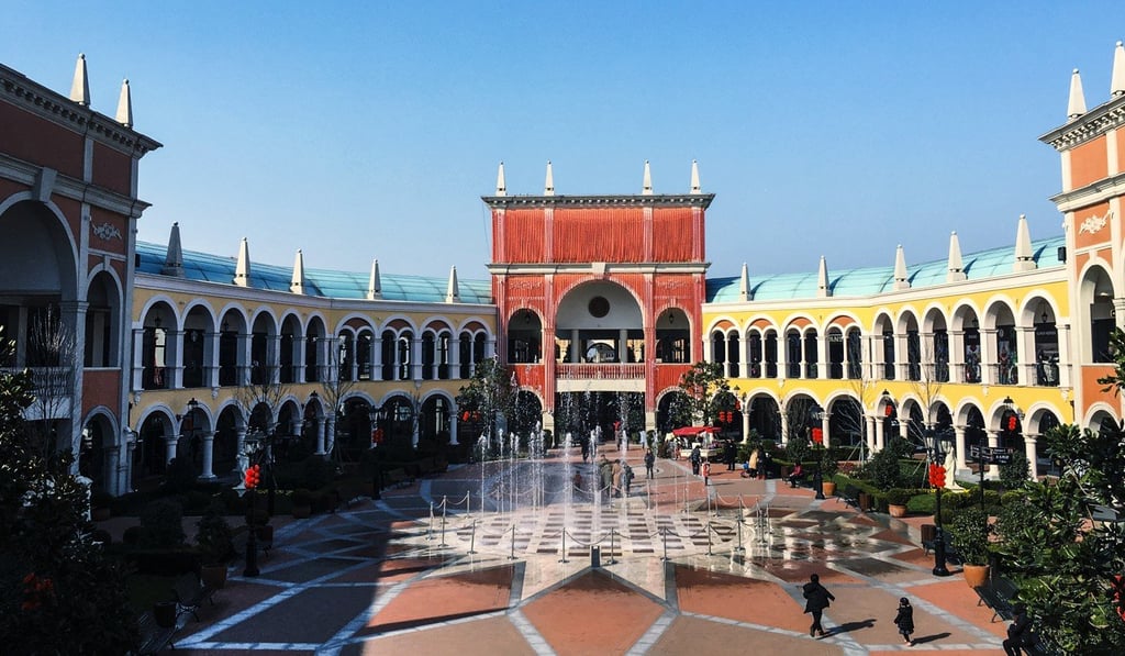 Consumers visit the Florentia Village in Shanghai on February 9, 2017. Photo: Maggie Zhang