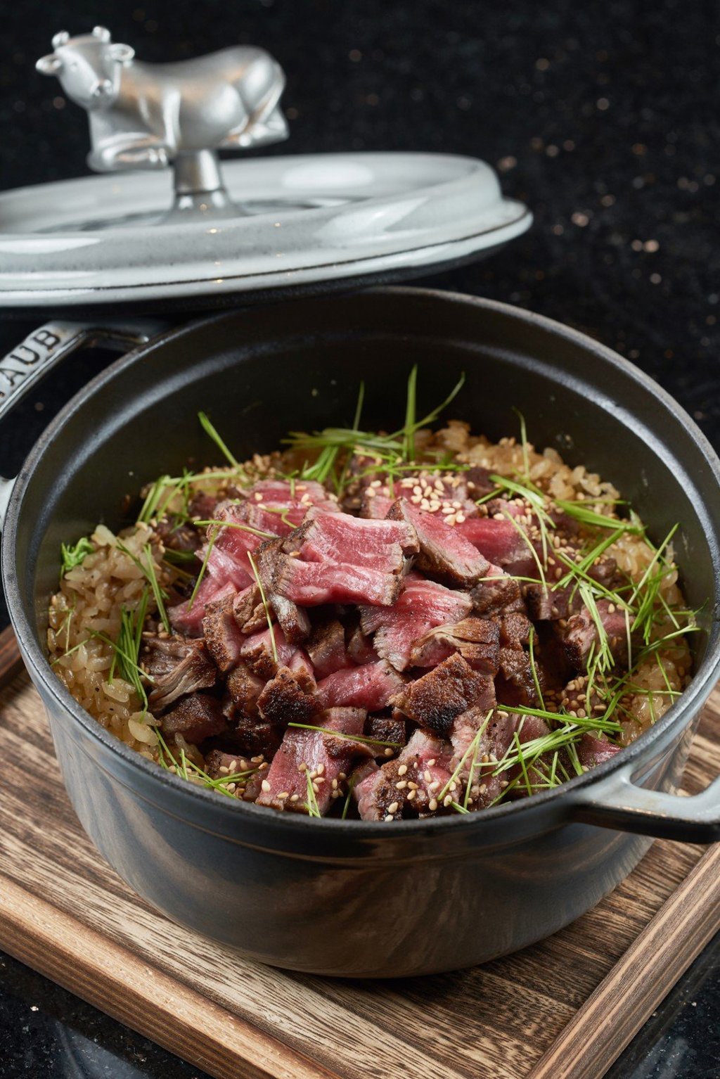 Wagyu beef rice served at Hanare, a private restaurant in Hong Kong.