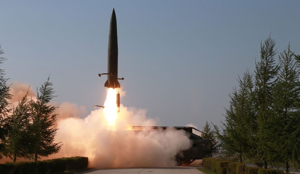 A North Korean missile launch in May. Photo: AP
