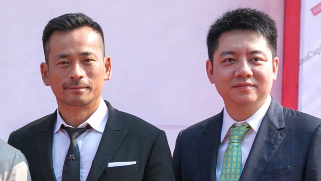 Alvin Chau (left), chief executive officer of Suncity Group; Andrew Lo Kai Bong, Managing Director Project Development of Suncity Group. SCMP/UNDATED HANDOUT)