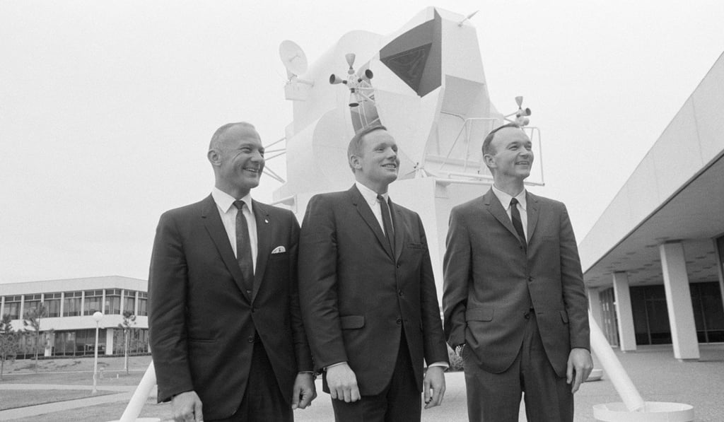 A portrait of (from left) Buzz Aldrin, Neil Armstrong and Michael Collins taken on January 10, 1969, the day after the announcement of the crew assignment. Photo: Nasa via AFP