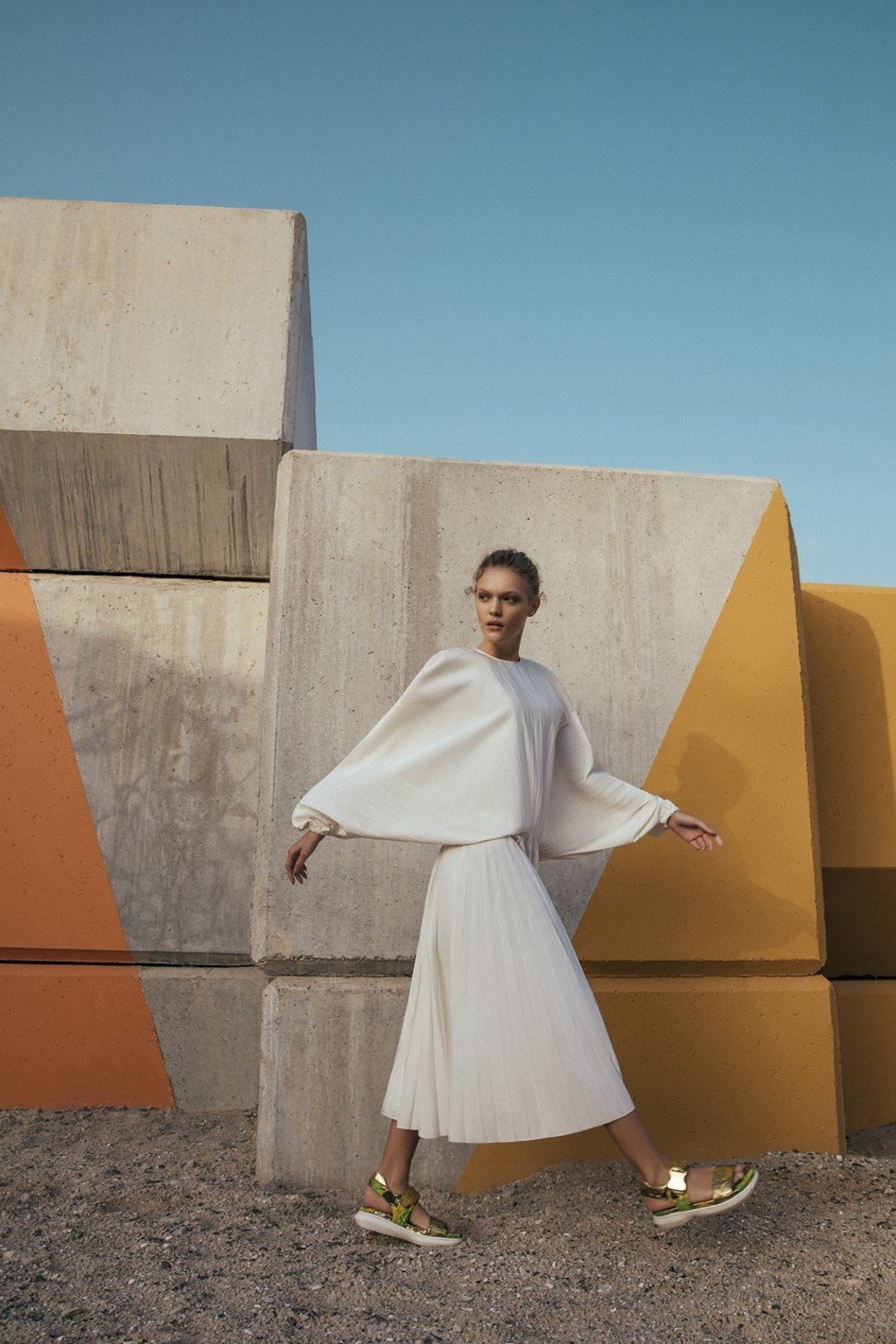 Valentino dress, HK$38,500; Michael Kors Collection shoes, price on request