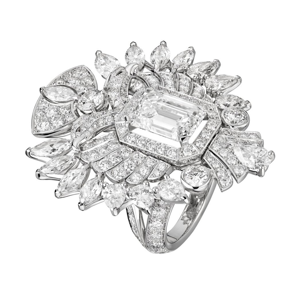 Chanel's Aigle Cambon ring in platinum and diamonds from the Le Paris Russe de Chanel collection