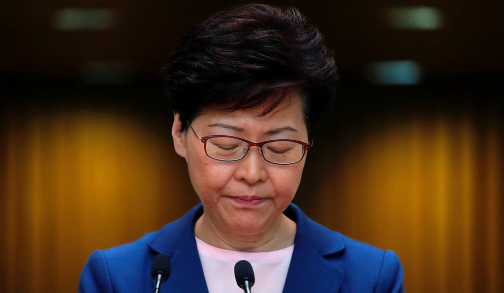 Embattled Hong Kong leader Carrie Lam. Photo: Reuters