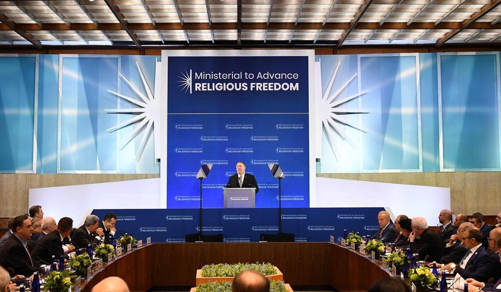 Beijing is demanding control “over the lives of the Chinese people and their souls”, Pompeo said. Photo: AFP