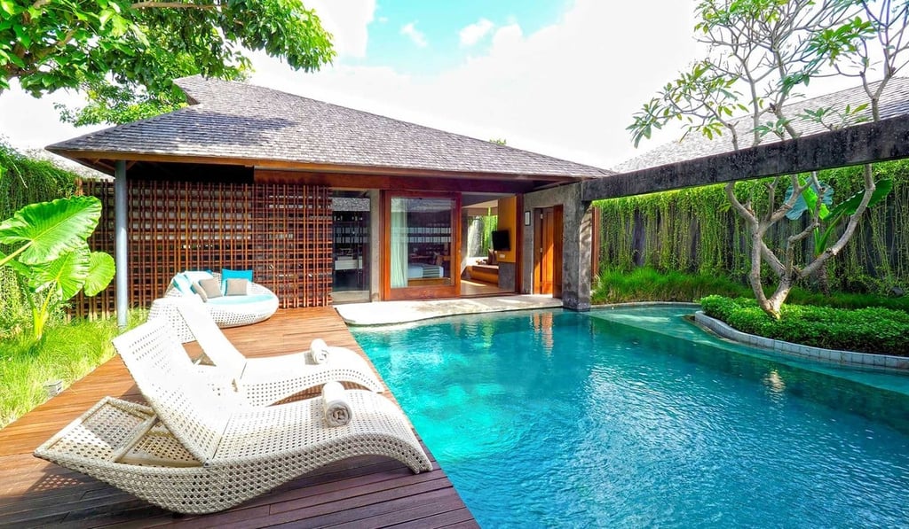 One of the private pool villas with a 24-hour butler service at the luxury resort of The Santai Umalas Bali, in Canggu. Photo: The Santai Umalas Bali
