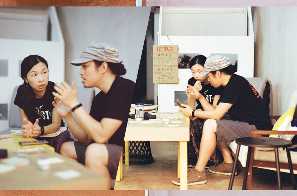 Lam Teng Teng and Kevin Chio, co-founders of alternative theatre Rolling Puppet in Macao, are dedicated to providing the space for young artistic talent to work together. Photo: Abdela Igmirien