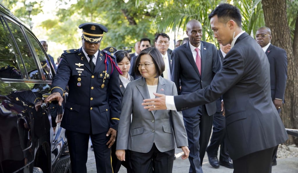 An agent accompanying Tsai on a state visit was caught this week trying to smuggle nearly 10,000 cartons of cigarettes into Taiwan. Photo: AP An agent accompanying Tsai on a state visit was caught this week trying to smuggle nearly 10,000 cartons of cigarettes into Taiwan. Photo: AP