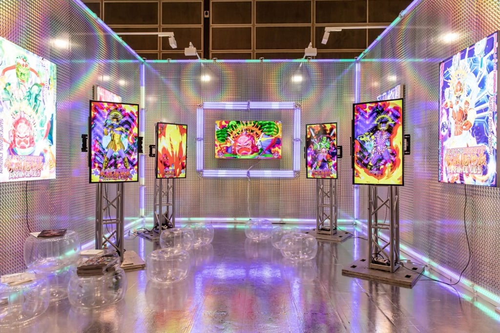 Lu Yang’s video-game-inspired Human Machine Reverse Motion Capture Project. Photo: Anders Modig