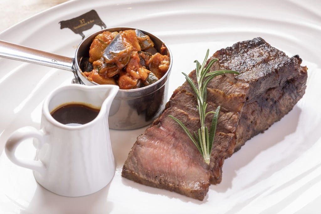 37 Steakhouse’s signature dish, the Hiyama A5 Wagyu, is known for its fine grain and marbling. 37 Steakhouse’s signature dish, the Hiyama A5 Wagyu, is known for its fine grain and marbling.