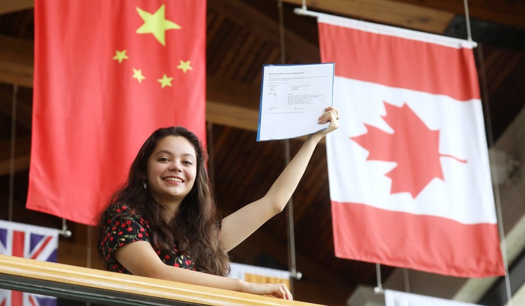 Eloise Fan got a full score of 45 in the International Baccalaureate exams, photographed at the Canadian International School of Hong Kong in Aberdeen. Photo: Dickson Lee