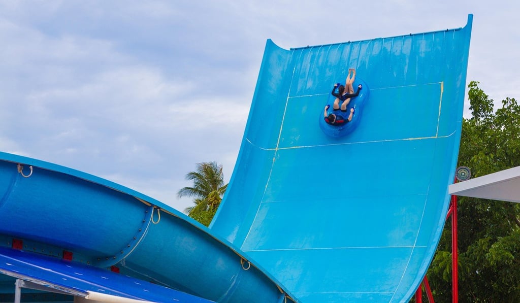 A ride at Phuket’s Splash Jungle Water Park, in Thailand. Photo: Alamy A ride at Phuket’s Splash Jungle Water Park, in Thailand. Photo: Alamy