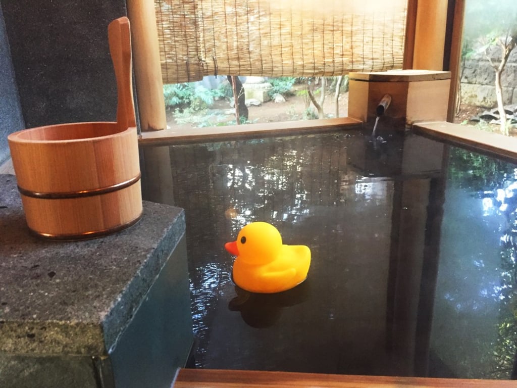 The hot spring water at Saya No Yu onsen in Tokyo, is pumped from 1,500 metres underground. Photo: Debbie Oakes
