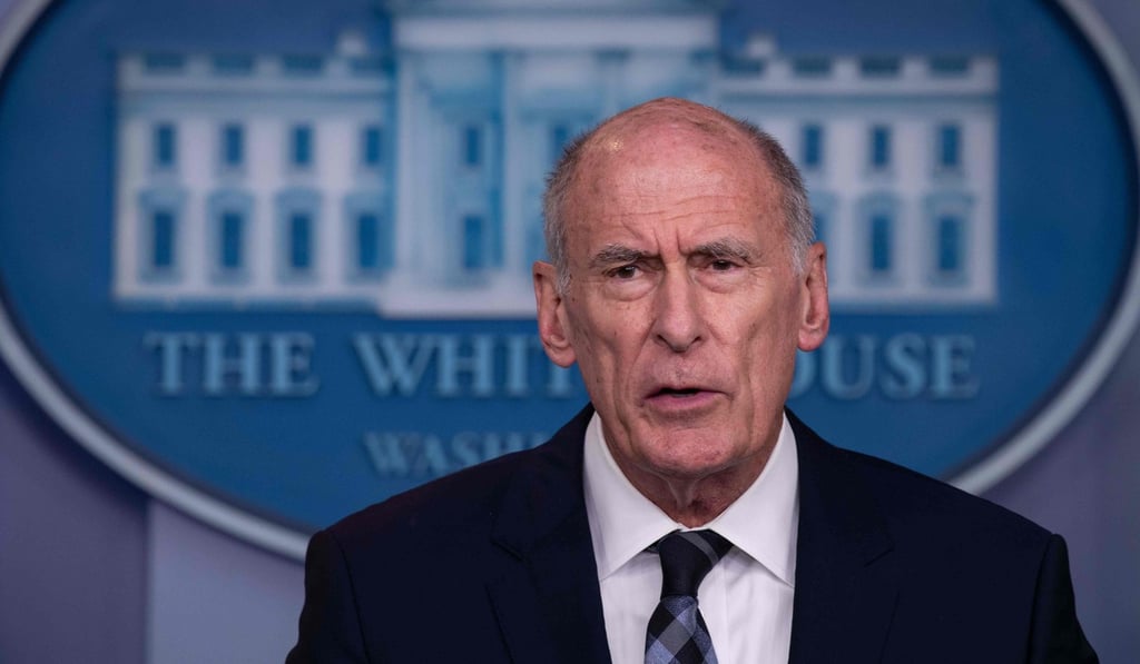 US Director of National Intelligence Dan Coats speaks at a press briefing at the White House in August 2018. Photo: AFP US Director of National Intelligence Dan Coats speaks at a press briefing at the White House in August 2018. Photo: AFP