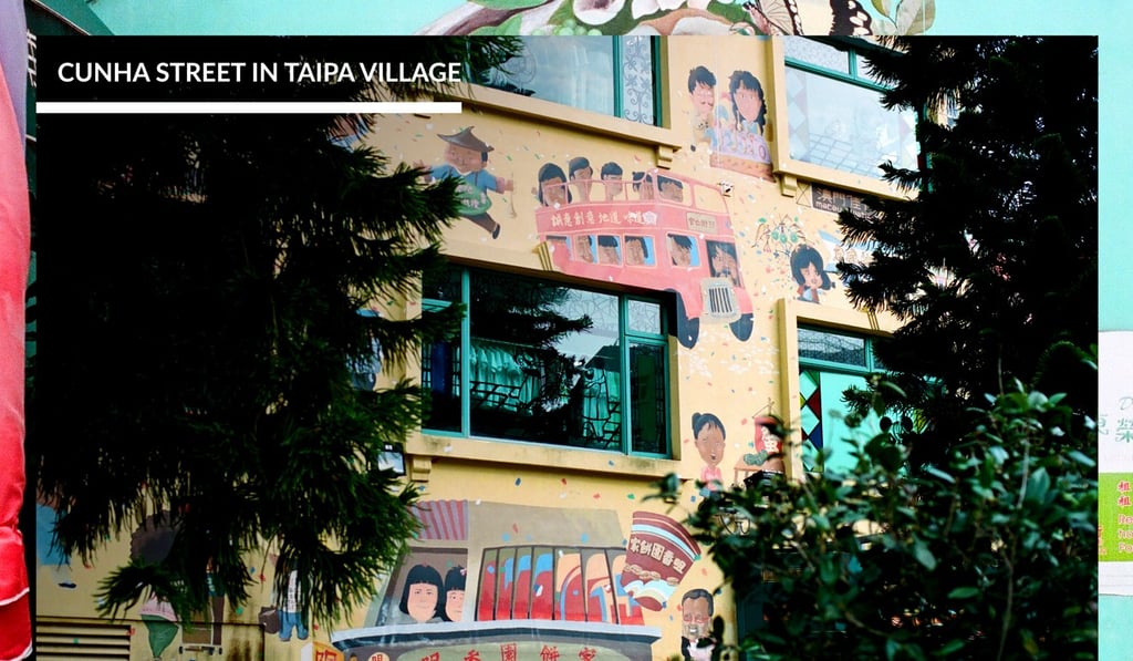 One of Macao’s most famous street art hotspots, located at Cunha Street in Taipa Village, features a three-storey building covered in murals. Photo: Abdela Igmirien