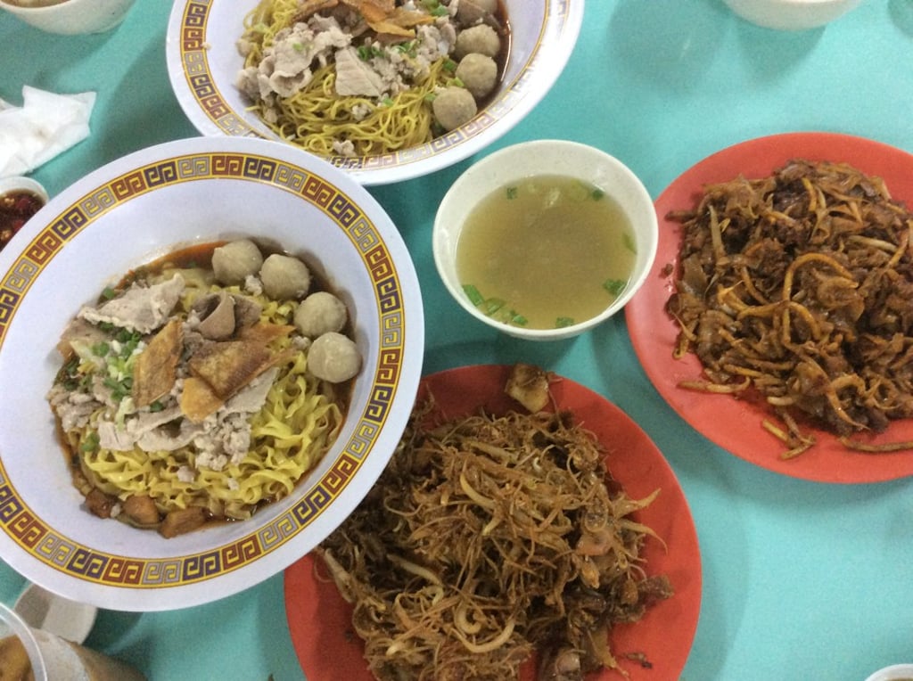 Bak chor mee and char kway teow at the Hong Lim Food Centre. Photo: Susan Jung