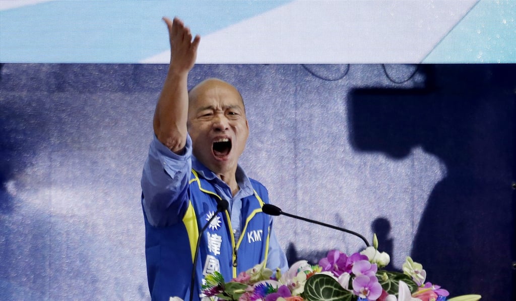 Kaohsiung mayor Han Kuo-yu secured the nomination of the Kuomintang party last month. Photo: AP