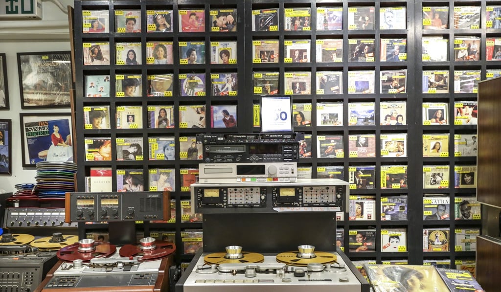 There are some 20,000 records, CDs, and cassette tapes among James Tang’s impressive collection. Photo: May Tse