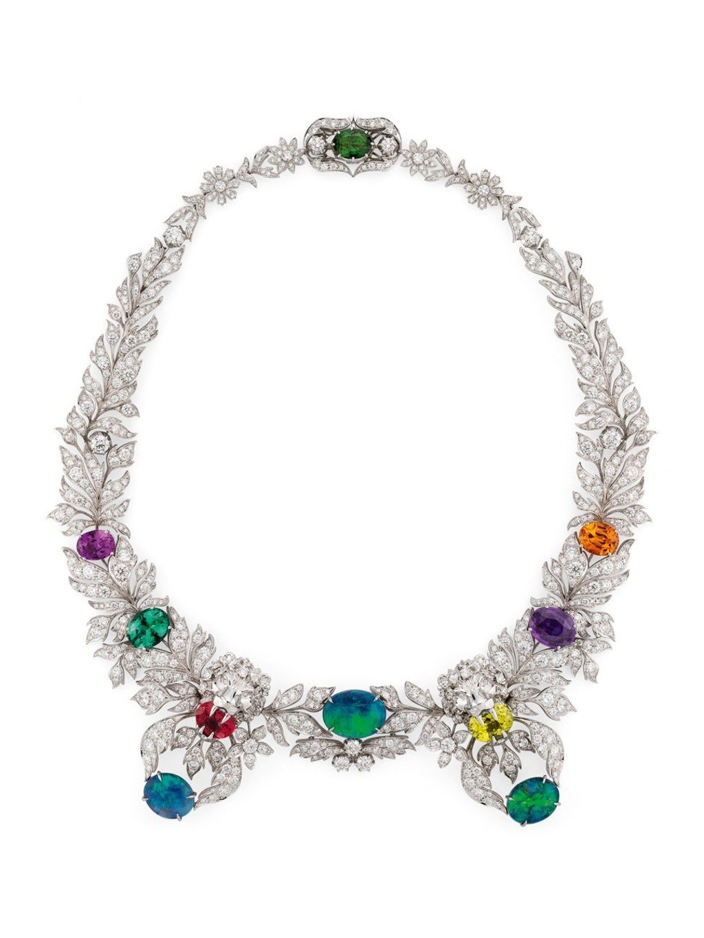 A stunning necklace from Gucci’s first high jewellery collection, Hortus Deliciarum A stunning necklace from Gucci’s first high jewellery collection, Hortus Deliciarum