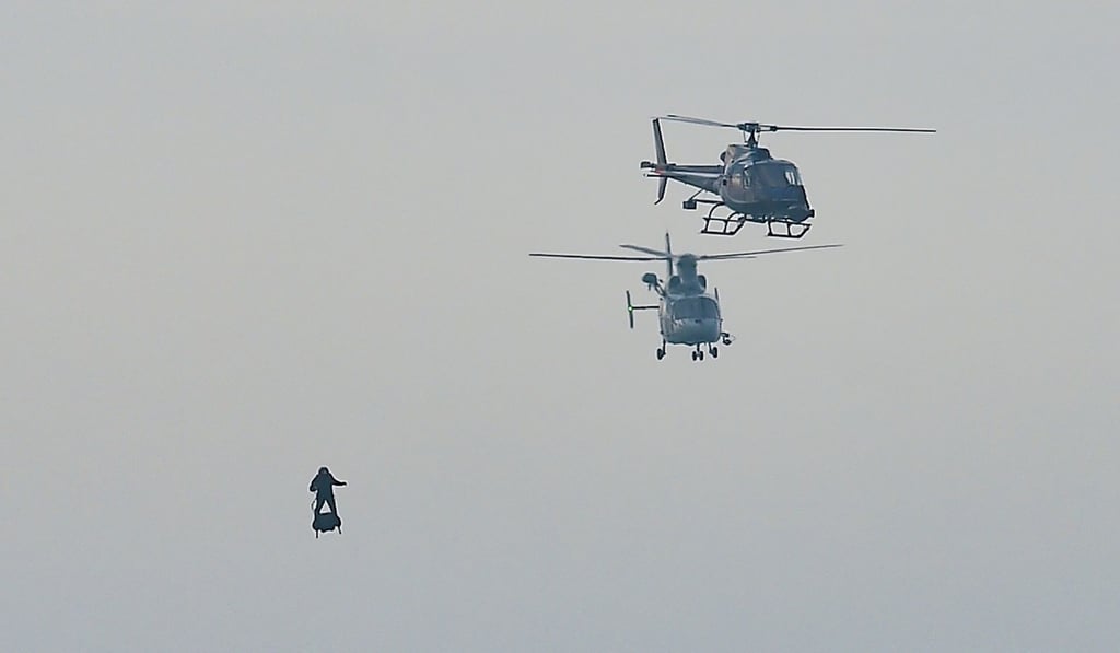 Hoverboard across the english channel best sale