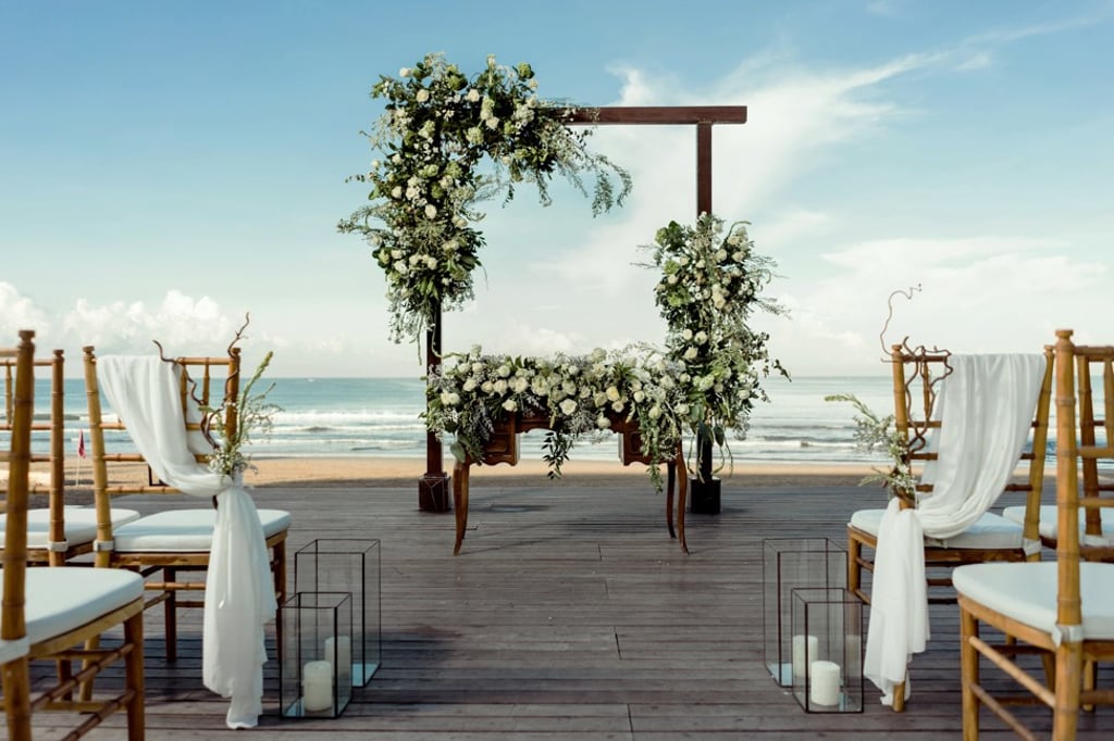 The Alila Seminyak hotel in Bali. Destination weddings in Thailand, the Maldives and Indonesia are especially popular among Chinese millennials and Gen Z. The Alila Seminyak hotel in Bali. Destination weddings in Thailand, the Maldives and Indonesia are especially popular among Chinese millennials and Gen Z.