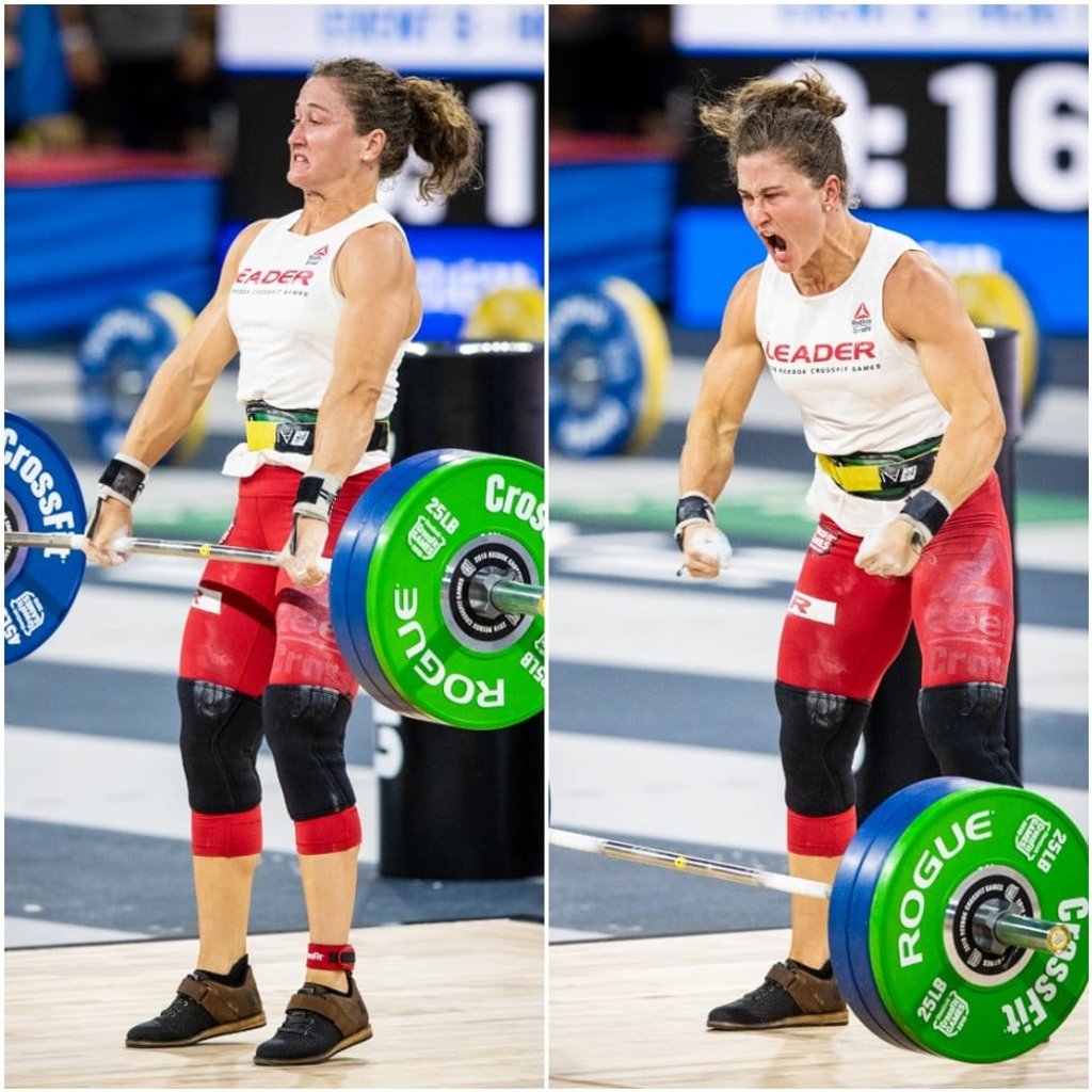 Tia-Clair Toomey wins the CrossFit Games Clean event, en route to taking her third title. Photo: Michael Valentin Tia-Clair Toomey wins the CrossFit Games Clean event, en route to taking her third title. Photo: Michael Valentin