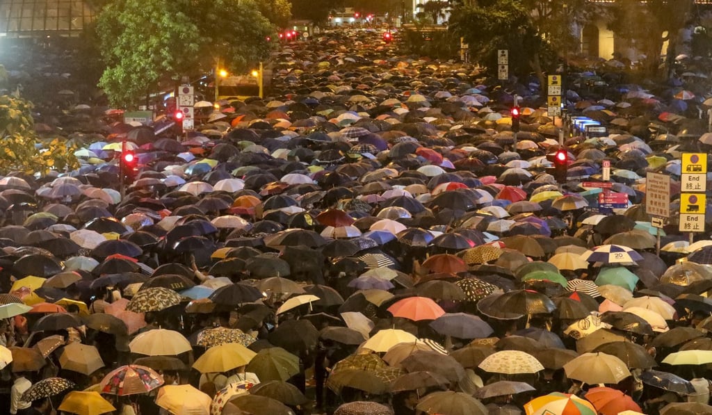 Civil servants attend a rally to support the anti-extradition bill protest in Central, Hong Kong, on August 2. Photo: Felix Wong