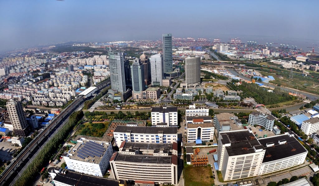 The Waigaoqiao area in Shanghai Free-Trade Zone (FTZ) is seen in 2018. Photo: Xinhua