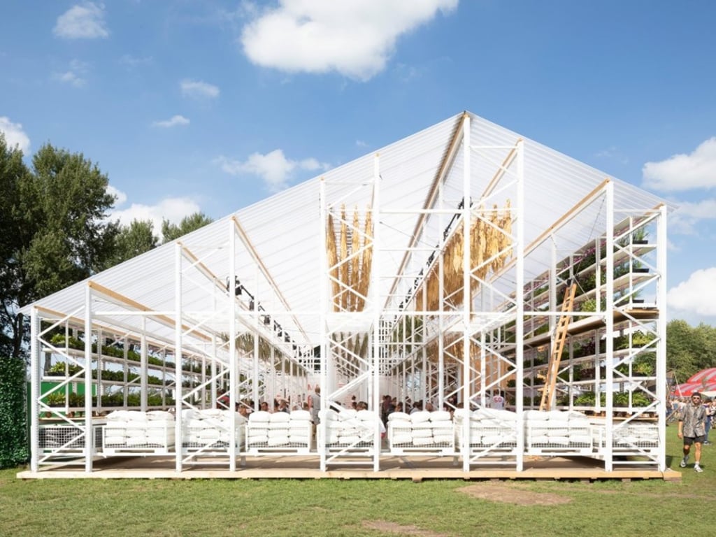 Brasserie 2050 in Biddinghuizen, Netherlands. Photo: Jorn van Eck / Dezeen.com