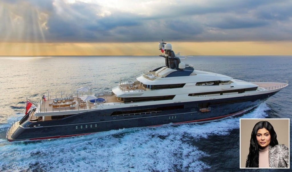 The superyacht Tranquility, which Kylie Jenner will rent to celebrate her 22nd birthday, was built to match the length of a football pitch – 300 feet.