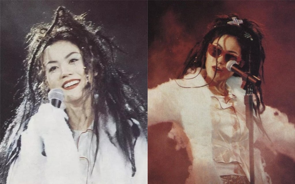 Wong in concert in 1994. She developed her own grunge style which included adding messy dreadlocks that lent a hippie touch to her look. Wong in concert in 1994. She developed her own grunge style which included adding messy dreadlocks that lent a hippie touch to her look.