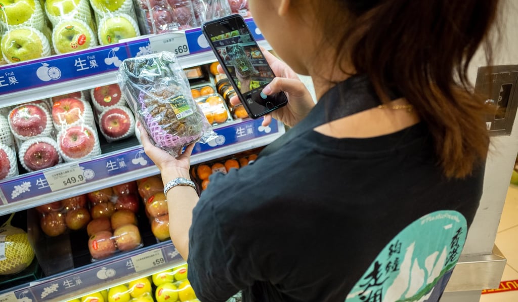 Greenpeace gathered 125 volunteers to count how many layers of plastic were used to wrap produce in Hong Kong supermarkets. Photo: Handout.