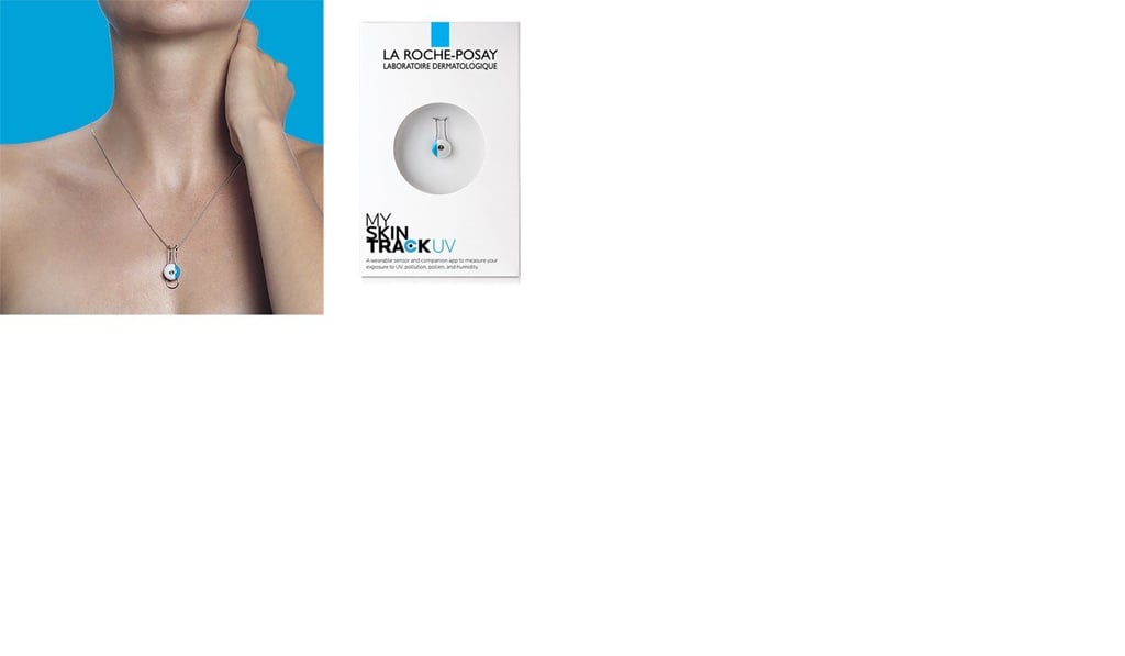 L’Oreal’s clip-on sun sensor device. L’Oreal’s clip-on sun sensor device.
