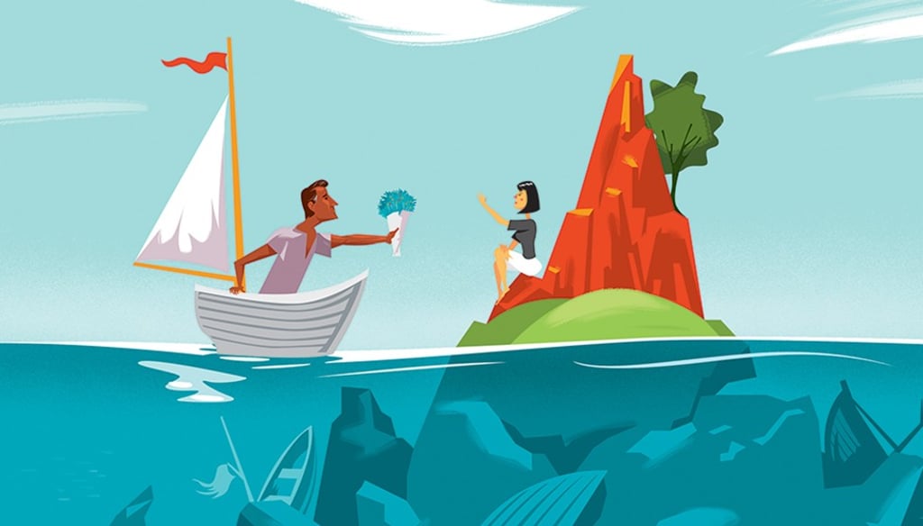 Everyone has a past, but how it defines you and your future relationships is up to you. A good way of growing as a couple is to open up about your past and what you learned from it. Illustration: SCMP Everyone has a past, but how it defines you and your future relationships is up to you. A good way of growing as a couple is to open up about your past and what you learned from it. Illustration: SCMP